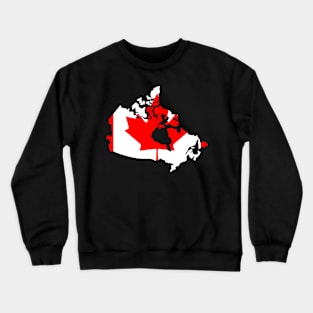 CANADA Map Flag, I love Canada, Beautiful Canada.. Crewneck Sweatshirt